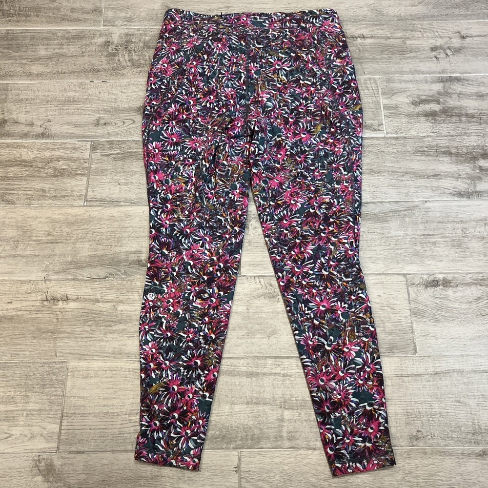 Lululemon Swift Speed HR Tight 28" Floral Athletic Leggings Size 14 Multicolor - Picture 3 of 6